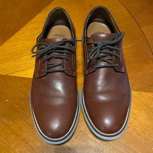 Johnston & Murphy sheepskin brown lace-ups 7.5M